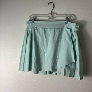 NWT Women’s Thrive Societe Mint Green Activewear Pleated Tennis Skirt size XL